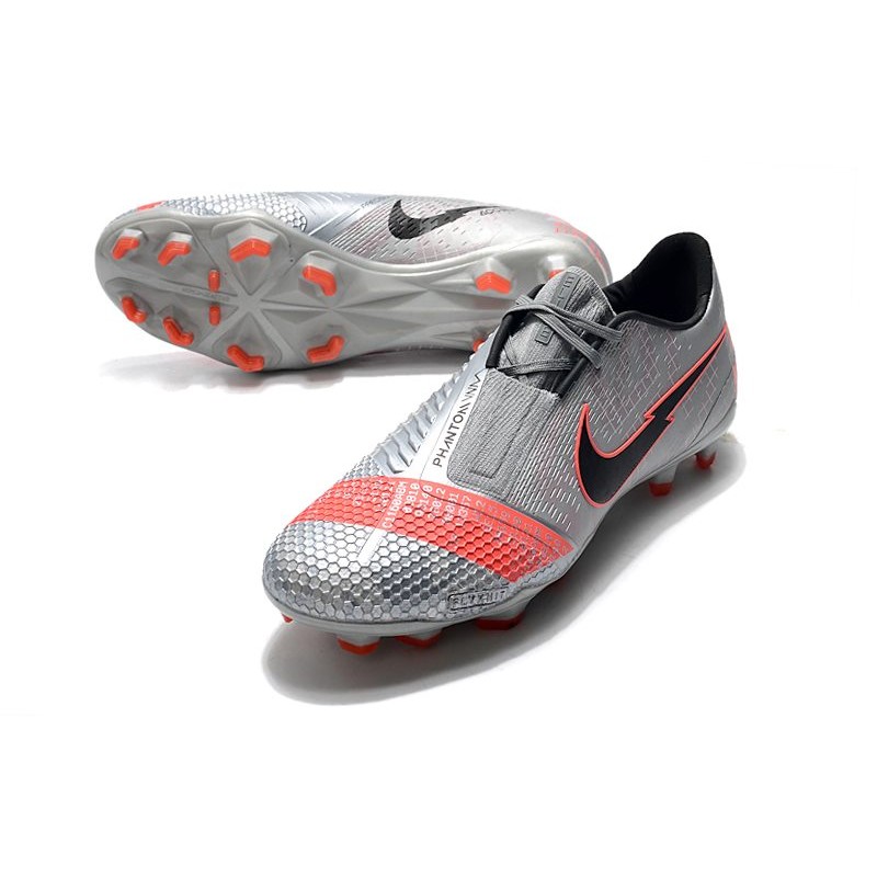 Nike Phantom Vnm Elite FG stříbrný Černá Šedá